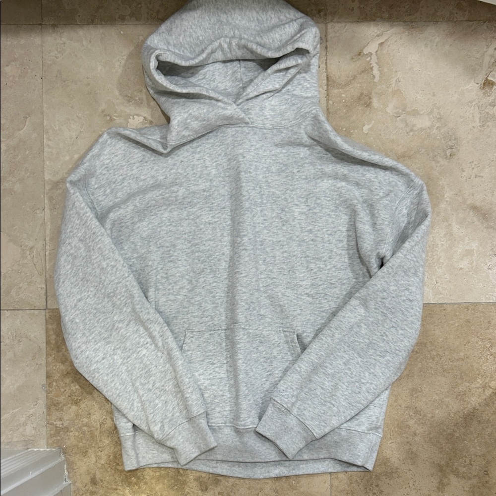 Hollister Light Heather Gray Hooded Sweatshirt